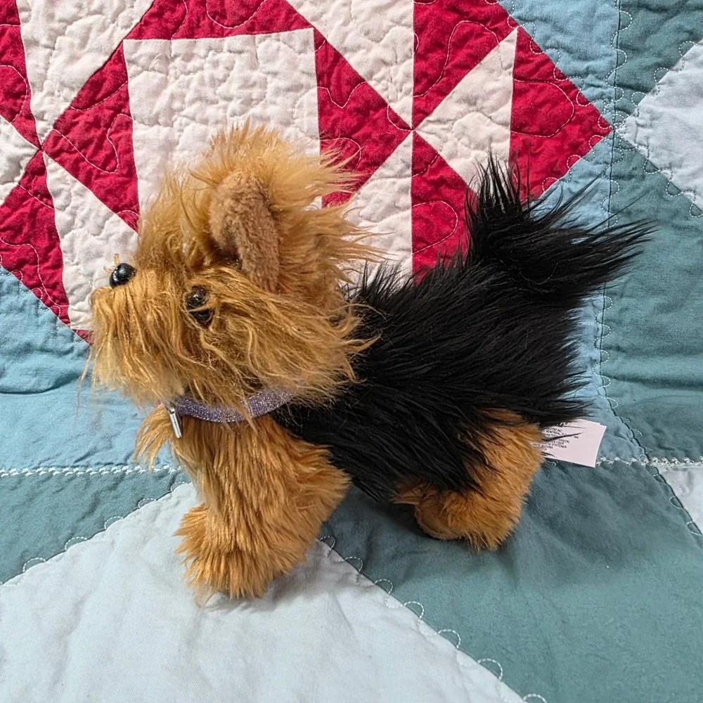 Battat Our Generation Yorkshire Terrier Dog Plush Tan Black Posable Legs 6‎ Inch